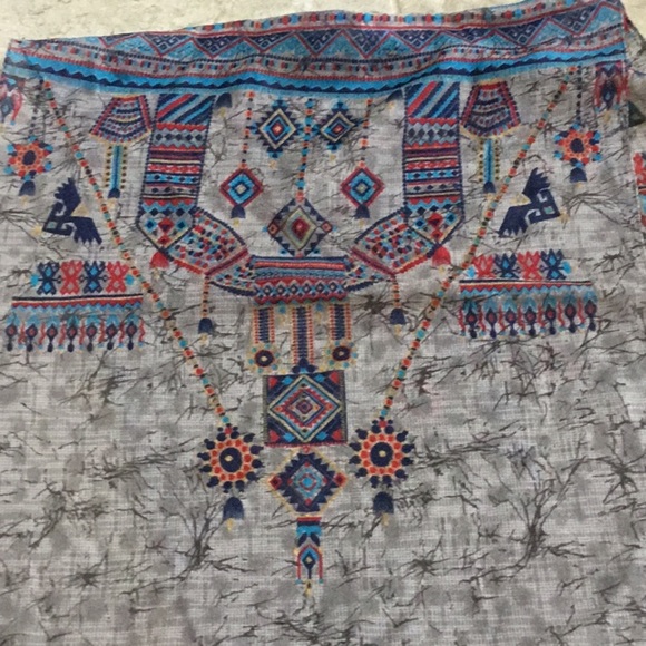 Cejon Southwestern Native Boho Festival Scarf - Picture 5 of 7